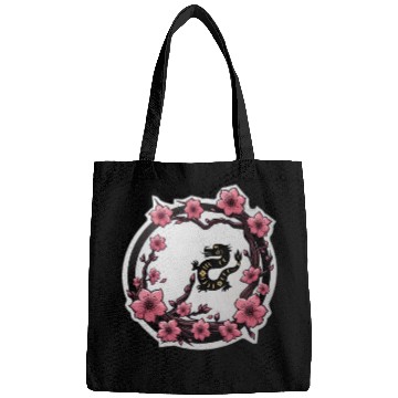 Discover Dragon Inside Cherry Blossoms Bags