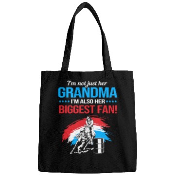 Discover Grandma Biggest Fan Barrel Racing Grandma Bags