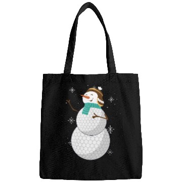 Discover Snowman with Golf Ball Body and Winter Charm Bags