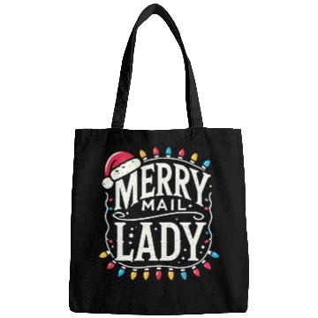 Discover Merry Mail Lady Christmas Santa Bags