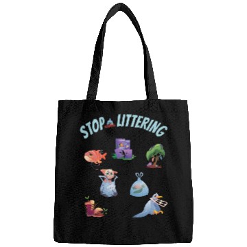 Discover Stop Littering Environment Embrace Recycling Bags