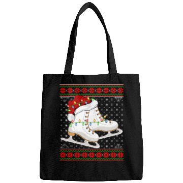 Discover Ice Skating Player Christmas Bags