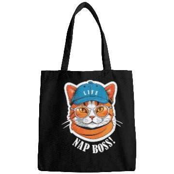 Discover Cat Nap Boss with Cap and Sunglasses Bags