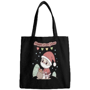 Discover Chibi Santa Happy New Year Celebration Bags