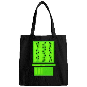 Discover Cactus Cacti Retro Video Game Pixel Flower Pot Bags