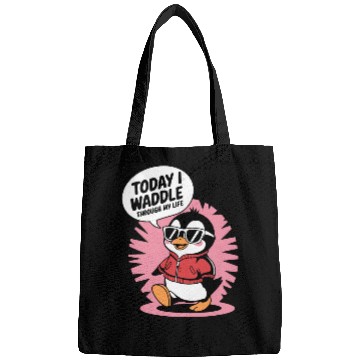 Discover Today I Waddle Through My Life Penguin Cool Bags
