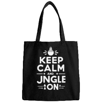 Discover Keep Calm and Jingle On Bags
