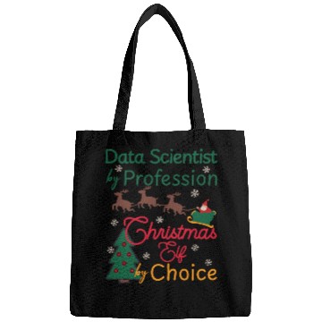 Discover Data Scientist Christmas Xmas Elf Bags