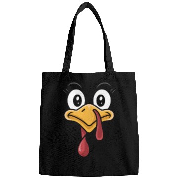 Discover Funny Turkey Face Thanksgiving Humor Bags
