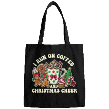 Discover I Run on Coffee and Christmas Cheer Bags