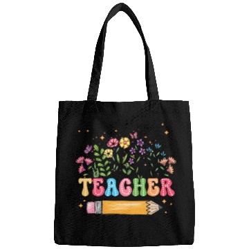 Discover Teacher Wildflowers Bags