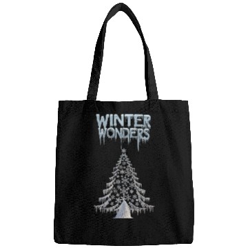 Discover Winter Wonders - Artistic Winter Christmas Tree Bags