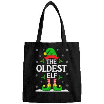 Discover The Oldest Elf Funny Christmas Bags