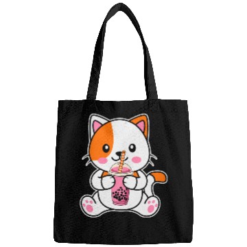Discover strawberry cat Bags