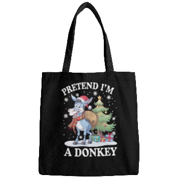 Discover Pretend I'm a Donkey Christmas theme Bags
