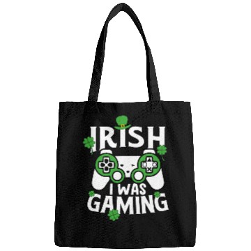 Discover Irish I was Gaming St Patricks day Shamrock Bags