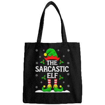 Discover Sarcastic Elf Funny Christmas Bags