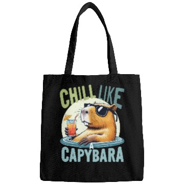 Discover gift idea funny quote zen design Capybara Bags