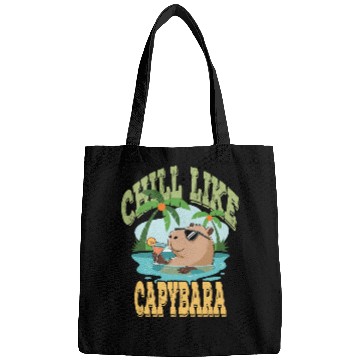 Discover gift idea funny quote zen design Capybara Bags