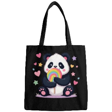 Discover Chubby Panda with Rainbow Lollipop Bags