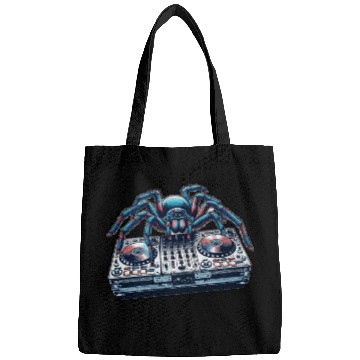 Discover DJ Spider On The Controller-creative Design Bags