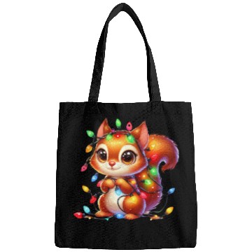 Discover FUNNY CHRISTMAS SQUIRREL Bags
