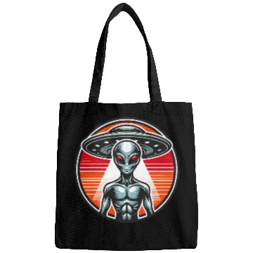 Discover Grey Alien on Mars Bags