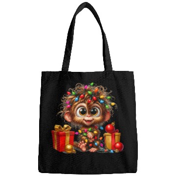 Discover Christmas Merry Christmas For Gift Monkey Bags