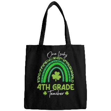 Discover One Lucky 4th Grade Teacher St Patrick's day Bags