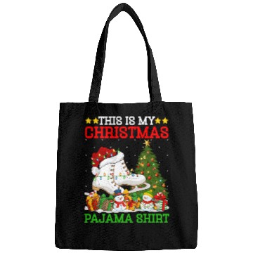 Discover Ice Skating Christmas Tree Lights Bags