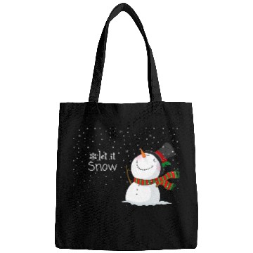 Discover snowfall with snowman, let it snow. Bags