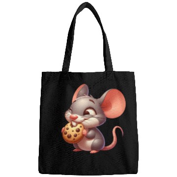 Discover Cute cartoon mouse with crispy cookie Bags