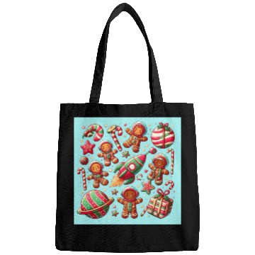 Discover Gingerbread spaceship christmas Bags