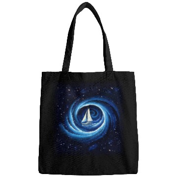 Discover Sailboat Galaxy Milky Way Space Fantasy Bags