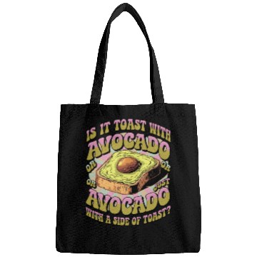 Discover Retro Avocado Toast Question Bags