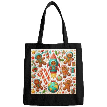 Discover Christmas gingerbread shuttle Bags