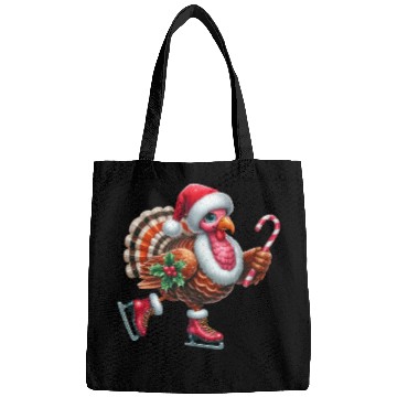 Discover Turkey Ice Skating with Candy Cane and Santa Hat Bags