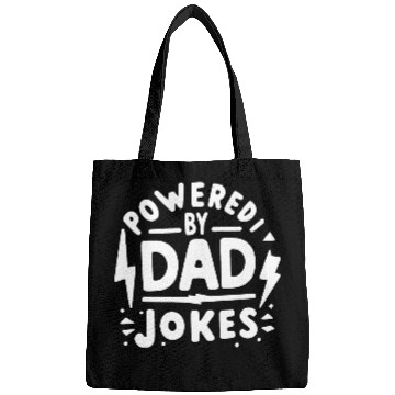 Discover Powered by Dad Jokes Bags