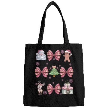 Discover Merry Christmas, Christmas Coquette Bow Bags
