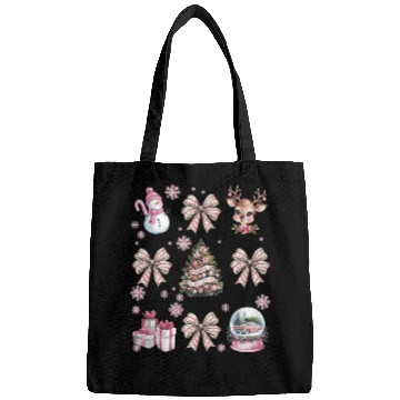 Discover Christmas Coquette Bow, Cute Christmas Snowman Bags