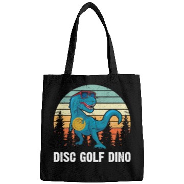 Discover Disc Golfing Dinosaur Disc Golfer - Disc Golf Dino Bags