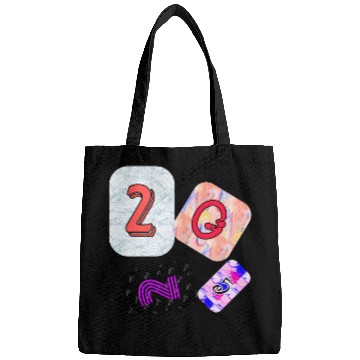 Discover Creative Typography Art with Abstract Backgrounds Bags
