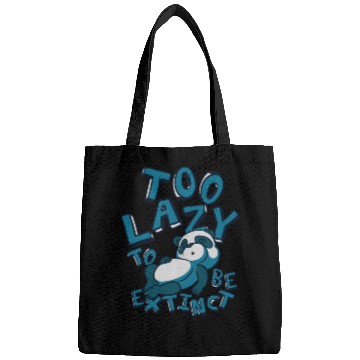 Discover Too Lazy To Be Extinct Panda Bear Friend Giant Bags