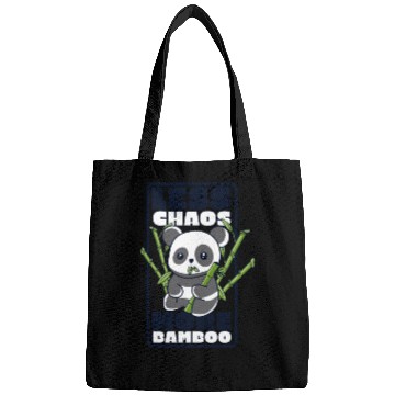 Discover Less Chaos More Bamboo Panda Bear Friend Lover Bags