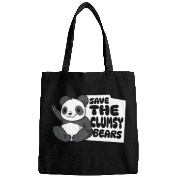 Discover Save The Clumsy Bears Panda Bear Friend Lover Bags