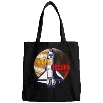 Discover Mars Occupy -Rocket & Planet Space Design Bags