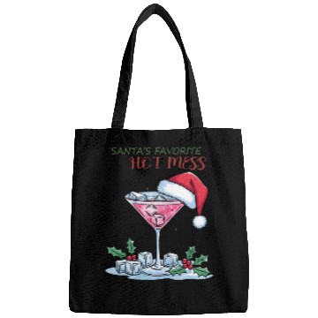 Discover Santa Favorite Hot Mess, Merry Christmas Bags