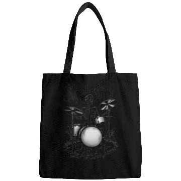Discover Skeleton Beat: Funny Cowboy Skeleton Playing Drums Bags