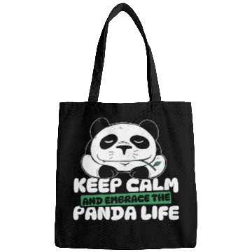 Discover Keep Calm And Embrace The Panda Life Panda Bear Bags