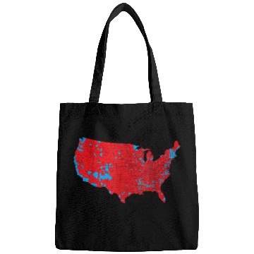 Discover Election Result Map Unisex Bags,Red Wave Map